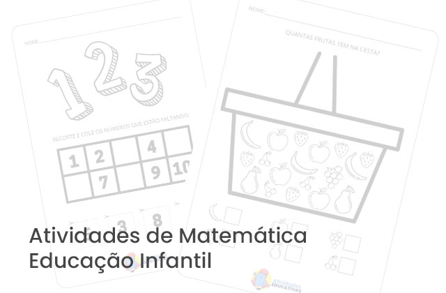 Jogos de Matemática para Imprimir - Atividades Infantis