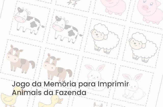 Jogo da Memória Infantil Online: Animais