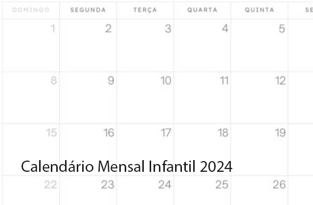 calendário mensal infantil 2024