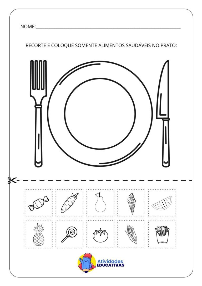 Atividades Sobre Alimentação Saudável Para Educação Infantil