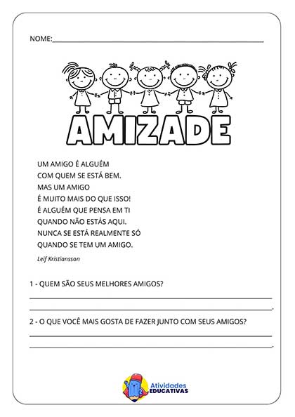 Atividade de Ensino Religioso, PDF