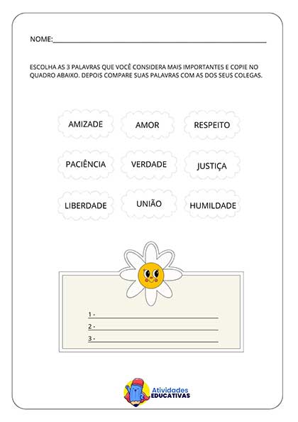 Atividade de Ensino Religioso, PDF